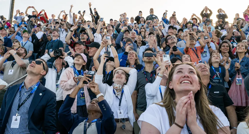 Crowd watching
